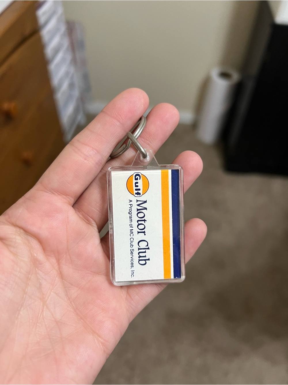 Gulf Motor club keychain
